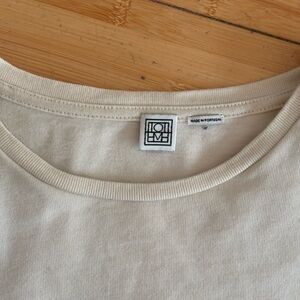 Toteme short sleeve white t shirt